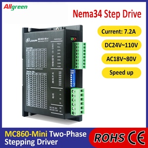 ตัวควบคุมสเต็ปเปอร์มอเตอร์ Allgreen DC24V~110V/AC18V~80V 7.2A 400~51200ppr สำหรับมอเตอร์สเต็ปเปอร์ 2 เฟส Nema34 DC/AC แบบวงจรเปิด - Product Image 5
