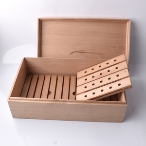 Usinage CNC sur mesure en noyer noir pour humidificateurs à cigares haut de gamme et rangements d'accessoires de fumage de luxe - Product Image 5