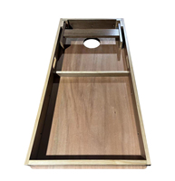 SZX SB001 Nouveau design Ensemble de jeu de Cornhole en bois pour l'extérieur et l'intérieur, table 91.5x60.5x4cm, 4 sacs de jeu rouges/bleus CE
