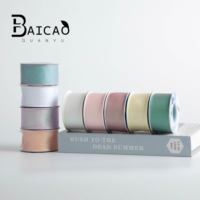 Ruban en lin-coton coloré de style coréen, accessoires DIY pour les ornements capillaires des enfants, les nœuds de vêtements, l'emballage de gâteaux et de fleurs
