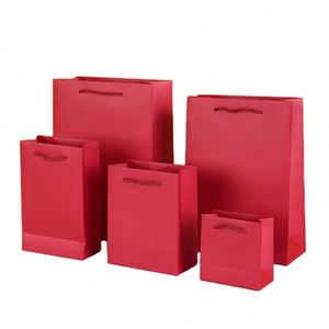 Bolsa de Papel Kraft Ecológica de Alta Calidad, Bolsa de Compras para Boutique, Bolsa de Regalo para Ropa, Bolsa de Compras Práctica, Bolsa de Kraft Gruesa y Sencilla - Product Image 1