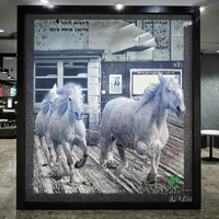Écran mural vidéo LCD MJK 55 pouces, écran intelligent fin IPS-LCD pour exposition et salle d'exposition