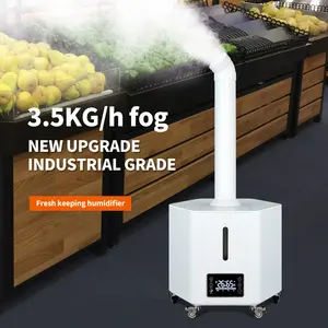 3.5L/H CE Humidify Equipments Big Fogger Sprayer Top Filling Tap Water Industrial Ultrasonic Air Humidifier Machine