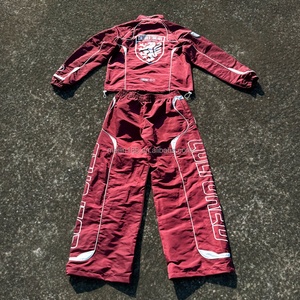 Custom Embroidery Print 3m Reflective Stripe Nylon <b>Zip</b> <b>up</b> <b>Jackets</b> and Nylon Pants Set Windproof Waterproof Windbreaker Tracksuit - Product Image 2
