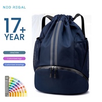 Sac de sport imperméable à cordon de serrage pour femmes et hommes, sac à dos de sport