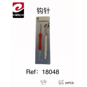 Mnj Crochet Hook Set 2Pcs With Red And White Handle For Knitting And Crochet Crafts - Product Image 1