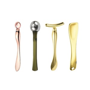 Herramientas de cuidado <span class=keywords><strong>facial</strong></span> de acero inoxidable personalizadas, cuchara de <span class=keywords><strong>Crema</strong></span> para Ojos, <span class=keywords><strong>crema</strong></span> para ojos, accesorio de varita de masaje, palo masajeador de Ojos de belleza - Product Image 2