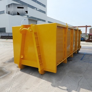 Contenedor de cargador de hormigón de desecho de construcción Contenedor de elevación de gancho Contenedor de basura enrollable Contenedor de elevación de gancho de metal de chatarra - Product Image 3