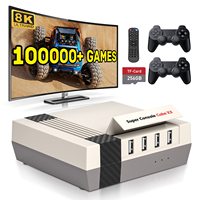 Consola de Videojuegos Retro Super CUBE X3 EmuElec 4.5/Android 9/CoreE 8K con Más de 100000 Juegos Usados, Compatible con Formato FC, Memoria de 128GB/256GB
