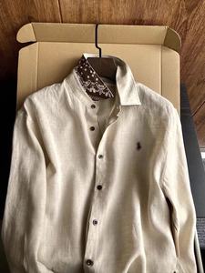 <span class=keywords><strong>Chemise</strong></span> en <span class=keywords><strong>lin</strong></span> perlée à motif cachemire style Old Money pour homme, manches longues, légère, respirante, fraîche, anti-UV, sans <span class=keywords><strong>repassage</strong></span>, idéale pour l'été - Product Image 2