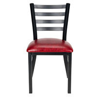 Vente en gros de meubles pour restaurants Chaises à échelle et dossier Chaises de salle à manger Chaises empilables en métal pour café