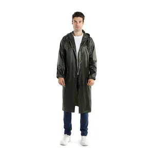 Alta calidad senderismo campamento poliéster Pu Eva impermeable hombres adultos impermeable con capucha doble manga fábrica <span class=keywords><strong>Outlet</strong></span> lluvia Poncho - Product Image 1