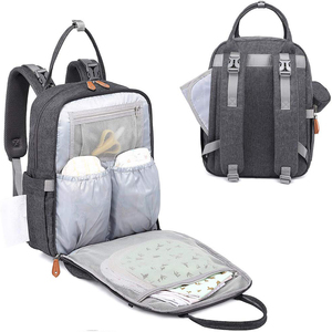 Bolsa de viaje grande y plegable, impermeable, portátil, para pañales de bebé, mochila para cama con estación de cambio, venta al por mayor - Product Image 6