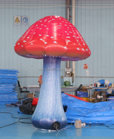 Ballon géant décoratif d'extérieur, modèle gonflable alice au pays des merveilles, décoration de fête, champignon gonflable