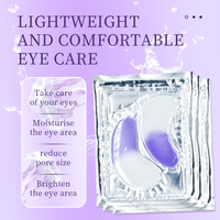 Masque pour les yeux en collagène bicolore personnalisable, anti-âge, élimination des cernes, avec acide hyaluronique, vitamine C, patch pour les yeux en hydrogel