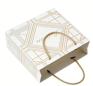 Sacs en papier personnalisés de luxe écologiques pour l'emballage commercial avec poignée – Vente en gros - Product Image 4