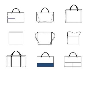 Sacs de shopping diagonaux personnalisés en non-tissé écologiques, petite série, logo imprimé pour influenceurs, recyclables - Product Image 6