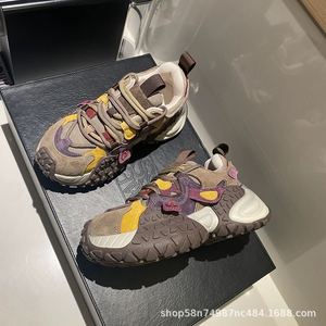 Zapatillas Deportivas de Cuero Genuino para Hombre, con Suela Gruesa, Plataforma, Casuales, con Amortiguación, para Caminar - Product Image 5