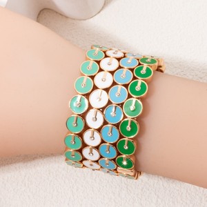 <span class=keywords><strong>2025</strong></span> Vàng Vòng Vuông Hạt Với Vòng Đeo Tay Kim Cương Đầy Màu Sắc Đàn Hồi Căng Men Vòng Đeo Tay - Product Image 1