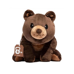 Meilleures ventes 2025 Jouet en peluche lesté, chauffable au micro-ondes, apaisant pour bébé, soulagement de l'anxiété, personnalisable en gros - Product Image 6
