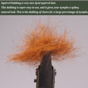 Fibre de poil d'écureuil, matériel de montage de mouches, fourrure et poils naturels doux, pour la fabrication de mouches de pêche à la mouche, nymphes - Product Image 3