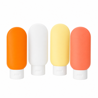 Botella de Plástico PP con Tapa Abatible de 30g, 50g, 100g, Envase Vacío para Protector Solar, Loción, Champú, Cosméticos, Contenedor de Viaje, OEM Silk