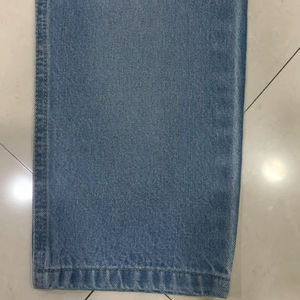 Tela vaquera cruda sostenible, algodón orgánico, material vaquero índigo azul para pantalones vaqueros ecológicos, rollo de tela vaquera al por mayor - Product Image 1