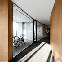 Factory Direct Glass Partition Office Modular Office Partition Glass Cubicle Walls As Office Wall Dividers Room Partitions