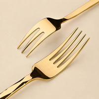 Ensemble de couverts en acier inoxydable doré, 5 pièces, manche torsadé, finition miroir, fourchette, couteau, cuillère pour mariage, dîner, vente en gros