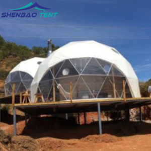 Hotel di lusso campeggio casa prefabbricata impermeabile Glamping cupola geodetica casa all'aperto tende piccola casa per la vendita - Product Image 5