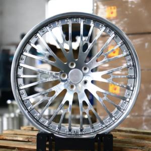 Jantes forgées 2 pièces 19 20 22 24 26 pouces 5x114.3 5x120 à déport profond avec lèvre polie compatibles GTR R35 <span class=keywords><strong>Nissan</strong></span> <span class=keywords><strong>Qashqai</strong></span> J11 370Z Kia K5 - Product Image 1