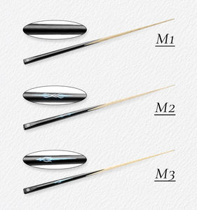 ไม้คิวคารอม Monch ขายดี คุณภาพสูง สติ๊กเกอร์คิว ไม้เมเปิลแข็ง ข้อต่อ VP2 หัวคิวขนาด 12 มม. แบบแยก 1/2 - Product Image 5