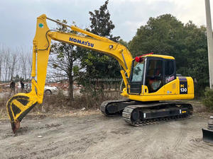 Excavatrice d'occasion Komatsu PC130, 13 tonnes, marque japonaise, d'occasion, en bon état, excavatrice moyenne d'origine PC110 - Product Image 2