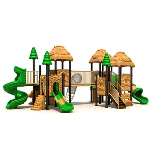 Aire de jeux modulaire pour enfants en plein air avec toboggan et structure d'escalade pour la rénovation de parcs municipaux - Product Image 5