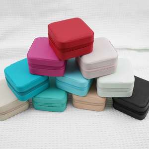 SUNDO-Caja de almacenamiento de joyas hecha a mano, caja organizadora de viaje, embalaje de regalo, mini anillo colgante - Product Image 4