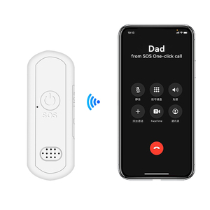 Mini traceur GPS avec bouton SOS, corps en plastique blanc, localisateur de positionnement GPS pour enfants - Product Image 3