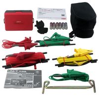 UNI-T UT522 Alat Uji Tahanan Tanah Digital Pengukur Ohm 4000 2-kawat 3-kawat Pengujian Megometer