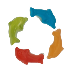 Gomitas de Delfín Adorables de Doble Color al por Mayor, Golosinas Clásicas para Fiestas, Dulces de Goma con Múltiples Sabores - Product Image 4