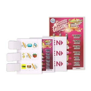 Billets de jeu à languette personnalisés avec conception gratuite, impression numérique de qualité, vente en gros - Product Image 1