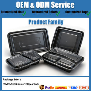 Hộp cơm bento dùng một lần thân thiện với môi trường 42oz, có thể dùng lò vi sóng, hộp đựng thức ăn mang đi, hộp cơm tự hâm nóng, hộp đựng đồ ăn chuẩn bị sẵn - Product Image 5