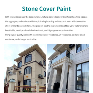 <span class=keywords><strong>Pintura</strong></span> de Efecto Piedra Real de Alta Calidad para Decoración de Paredes con Textura de Roca, a Base de Agua, Semibrillante, para Uso en Toda la <span class=keywords><strong>Casa</strong></span> - Product Image 3