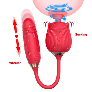 Vibromasseur en forme de rose pour femmes Sex toys Vibromasseur en silicone pour lécher le clitoris Vibromasseur en forme de rose - Product Image 3