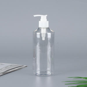 ขวดพลาสติกใสทรงกลมขนาด 500 มล. 16.9 ออนซ์ พร้อมหัวปั๊มสำหรับแชมพู ครีมอาบน้ำ บรรจุภัณฑ์แบบกำหนดเอง ขายส่ง - Product Image 5