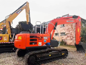 Excavadora de cadenas Hitachi ZX120 usada a bajo precio, original de Japón, 10-12 toneladas, pocas horas, lista para envío, buen estado, con martillo hidráulico. - Product Image 2