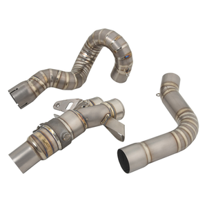 Pour DUCATI <span class=keywords><strong>MONSTER</strong></span> <span class=keywords><strong>950</strong></span> 937 moto échappement en acier inoxydable connecter lien tuyau sans lacet évasion modifié moyen Tube - Product Image 6