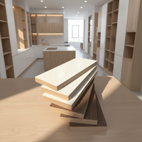 Panneau MDF mélaminé double face blanc brillant, écologique, résistant à l'humidité, 4x8 pi, 18 mm, idéal pour armoires de chambre et de cuisine - Vente Flash