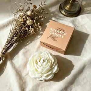 Vela Aromática de Peonía al por Mayor, Vela Floral de Cera de Soja para Regalos de Damas de Honor y Recuerdos de Boda - Product Image 1