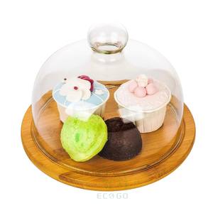 Soporte para Pastel de Boda de Bambú Orgánico Ecológico Personalizado de Fábrica - Plato de Servir Sostenible - Product Image 3