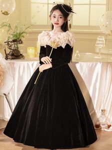 Shuoyang gaun pesta panjang untuk anak perempuan, gaun pesta panjang cantik gaya baru mode 2024 - Product Image 5