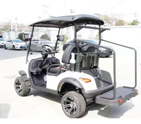 Voiture de chasse électrique tout-terrain 2 places avec pneus tout-terrain et autonomie de 90 km pour la patrouille hôtelière et le camping en plein air